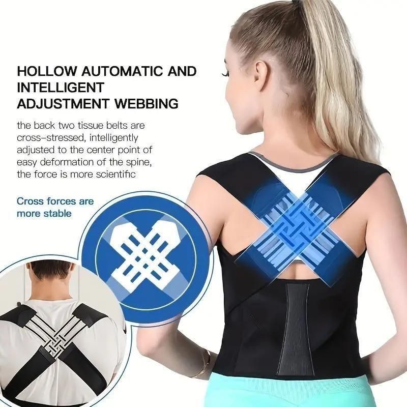 🏋️ Adjustable Back Posture Corrector Belt | 💊 Pain Relief & Spine Support
