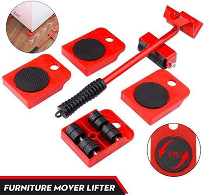 ChillyFox Heavy Duty Furniture Shifting Moving Tool with Wheel Pads