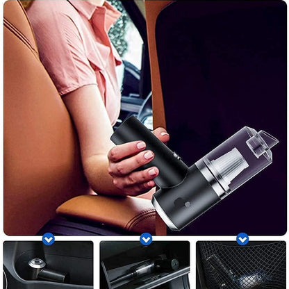 2-in-1 Handheld Vacuum Cleaner | Car & Home Deep Cleaning Pro