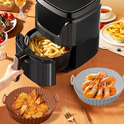 Air Fryer Silicone Baking Tray Reusable  Mold