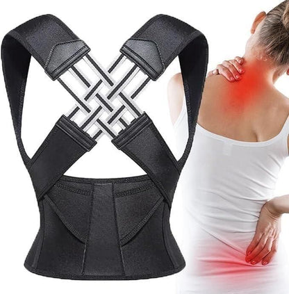 🏋️ Adjustable Back Posture Corrector Belt | 💊 Pain Relief & Spine Support